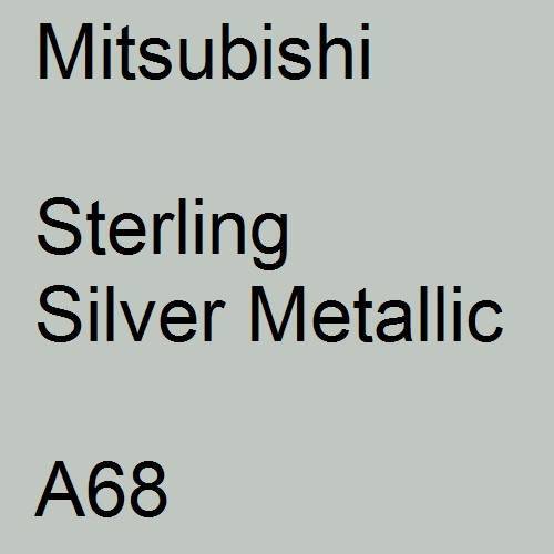 Mitsubishi, Sterling Silver Metallic, A68.